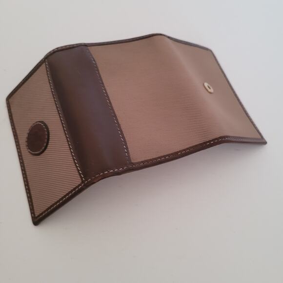 Hunting World Key Case Hooks Holder Wallet Logo Brown Trifold Desig Italian - Picture 6 of 9